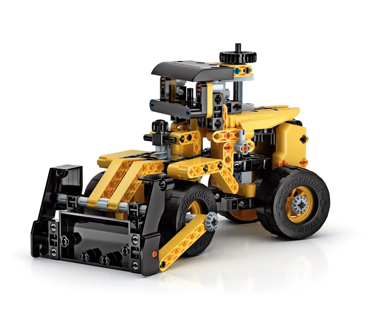 Clementoni Naukavá zábava Laboratoř mechaniky Buldozer 10v1 200+ dílků CZ — Detail