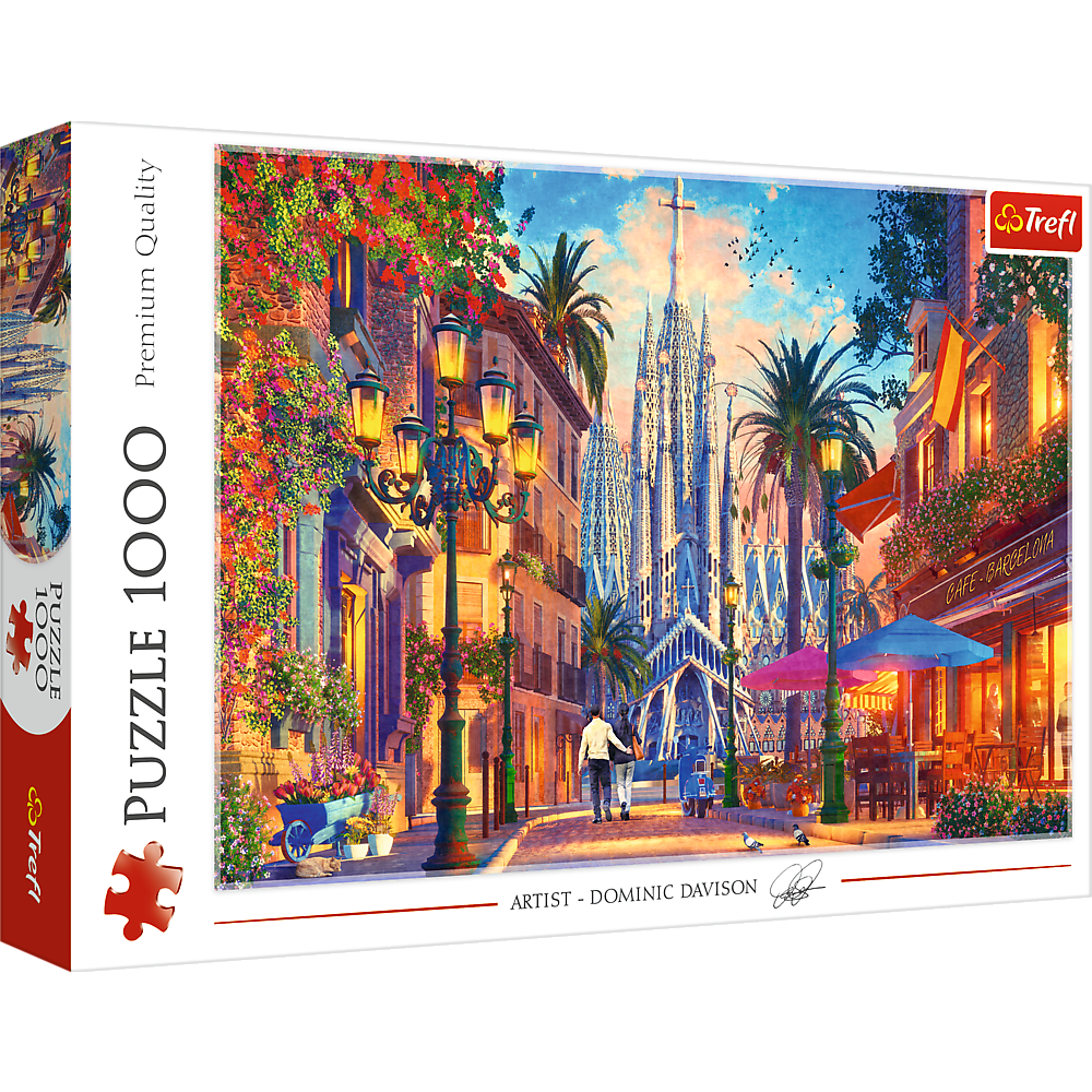 Puzzle Trefl Puzzle Barcelona, Španělsko 1500 dílů — Celkový pohled