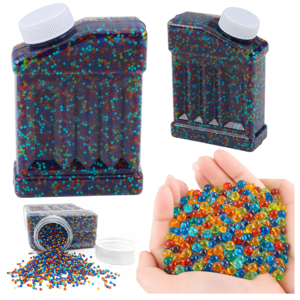 Hydrogélové guľôčky na gélové pištole 50 000 ks, mix farieb, 7–8 mm
