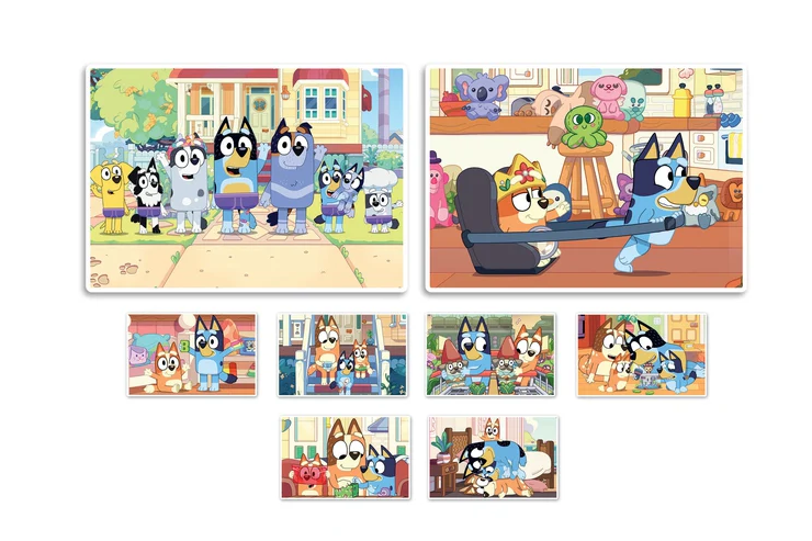 Clementoni BLUEY 18320 edukativní sada: puzzle, memo a obrázkové kostky 3+ — V provozu