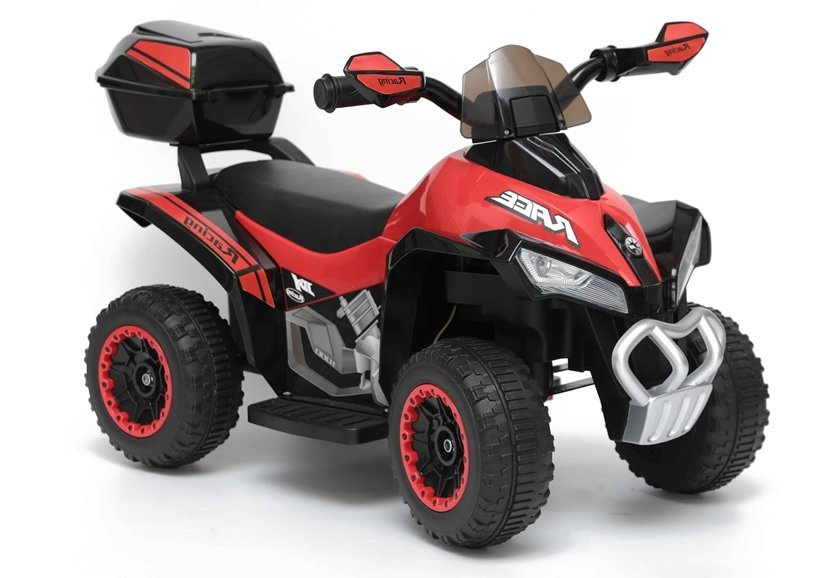 Elektrická štvorkolka LEAN Toys GTS1188-A 45 W, 6 V, červená, pre deti vo veku 18–36 mesiacov s automatickou brzdou