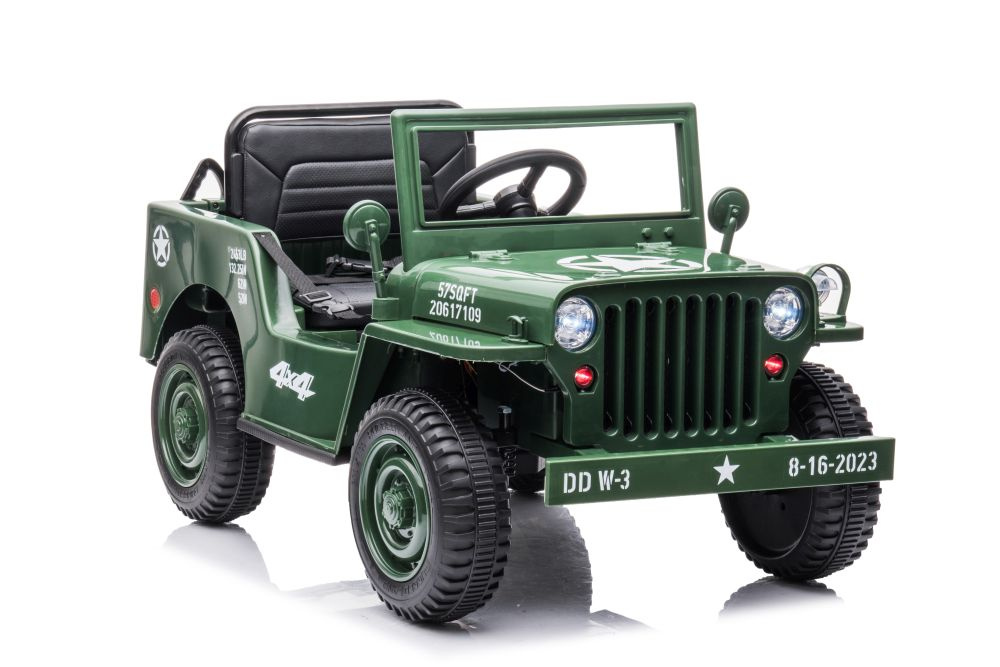 Elektrické SUV JH-103 LEAN Toys 4x4 vojenská zelená s vzdialeným ovládačom pre deti