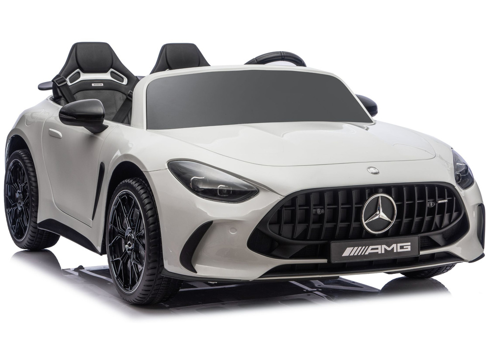 Detské elektrické auto Mercedes GT63 AMG 24 V, biele – 4×200 W, kolesá z EVA, diaľkové ovládanie