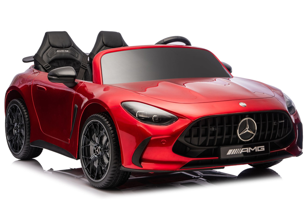 Elektrické auto Mercedes GT63 AMG 24 V, 4 × 200 W, lakované na červeno – luxusné autíčko s diaľkovým ovládaním