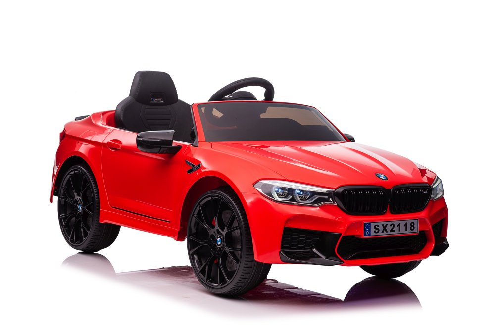 Elektrické auto BMW M5 DRIFT červené akumulátorové vozítko SX2119 LEAN CARS 2x12V7Ah 24 V od 3 let — Celkový pohled