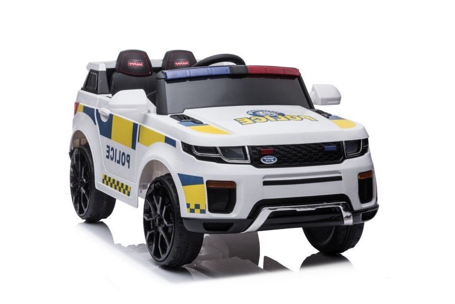 Detské elektrické policajné auto LEAN Toys BBH-021 12 V s diaľkovým ovládaním a LED svetlami