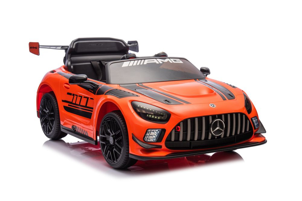 Elektrický automobil Mercedes AMG GT3 oranžový LEAN Toys s akumulátorom a bezpečnostnými pásami pre deti od 3 rokov