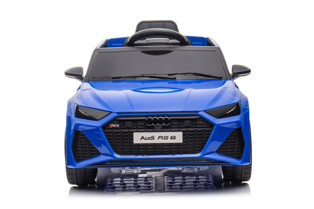 Elektrické auto Audi RS6 LEAN Toys 12 V, modré, s diaľkovým ovládaním a MP3