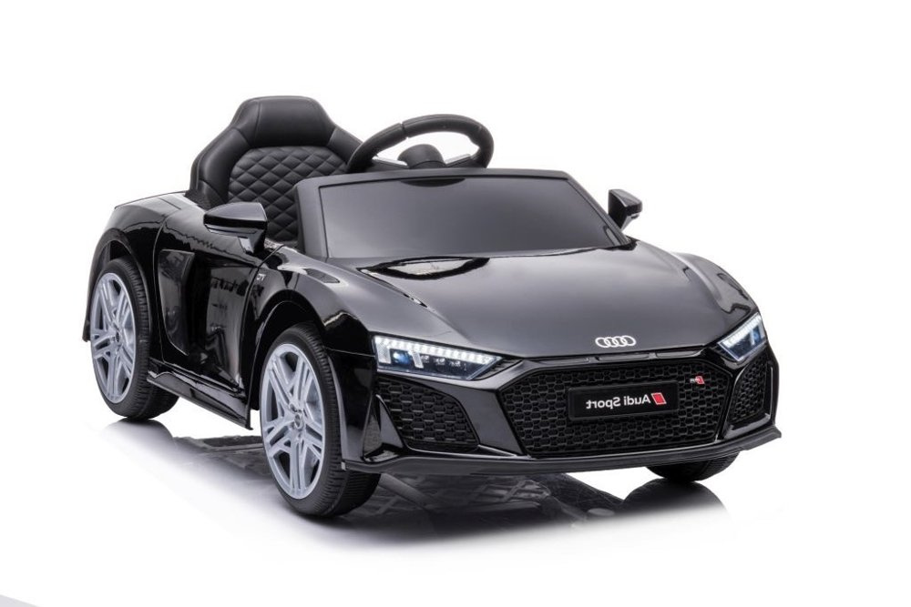 Detské elektrické auto Audi R8 Lift A300, čierne, 12 V – s diaľkovým ovládaním a Bluetooth