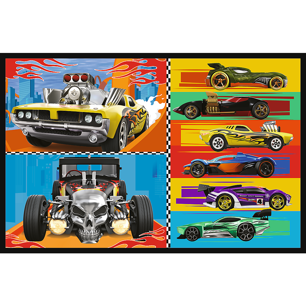 Puzzle 2x70 Auta Hot Wheels Trefl Puzzle — Detail