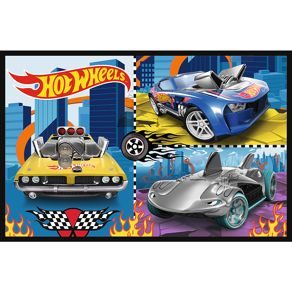 Puzzle 2x70 Auta Hot Wheels Trefl Puzzle — V provozu