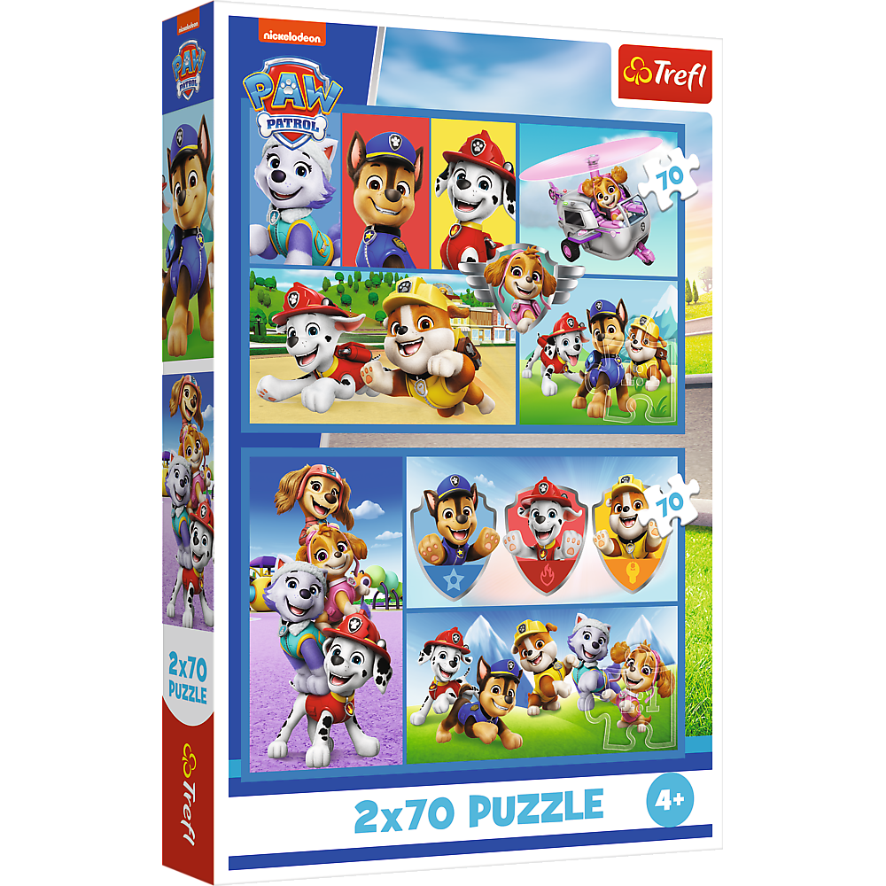 Puzzle 2x70 – Paw Patrol vládne Trefl 34441