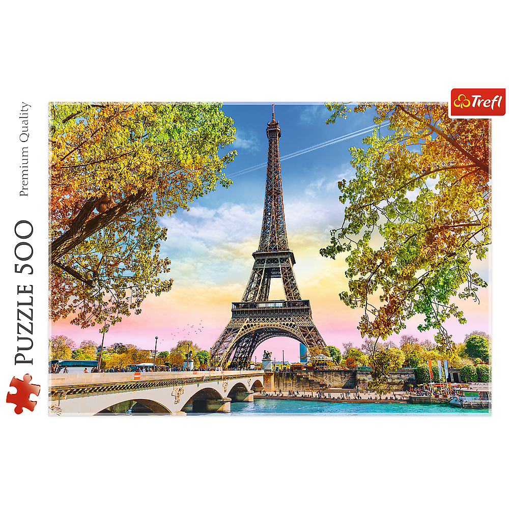 Puzzle 500 ks Romantická Paříž Trefl 37330 — V provozu