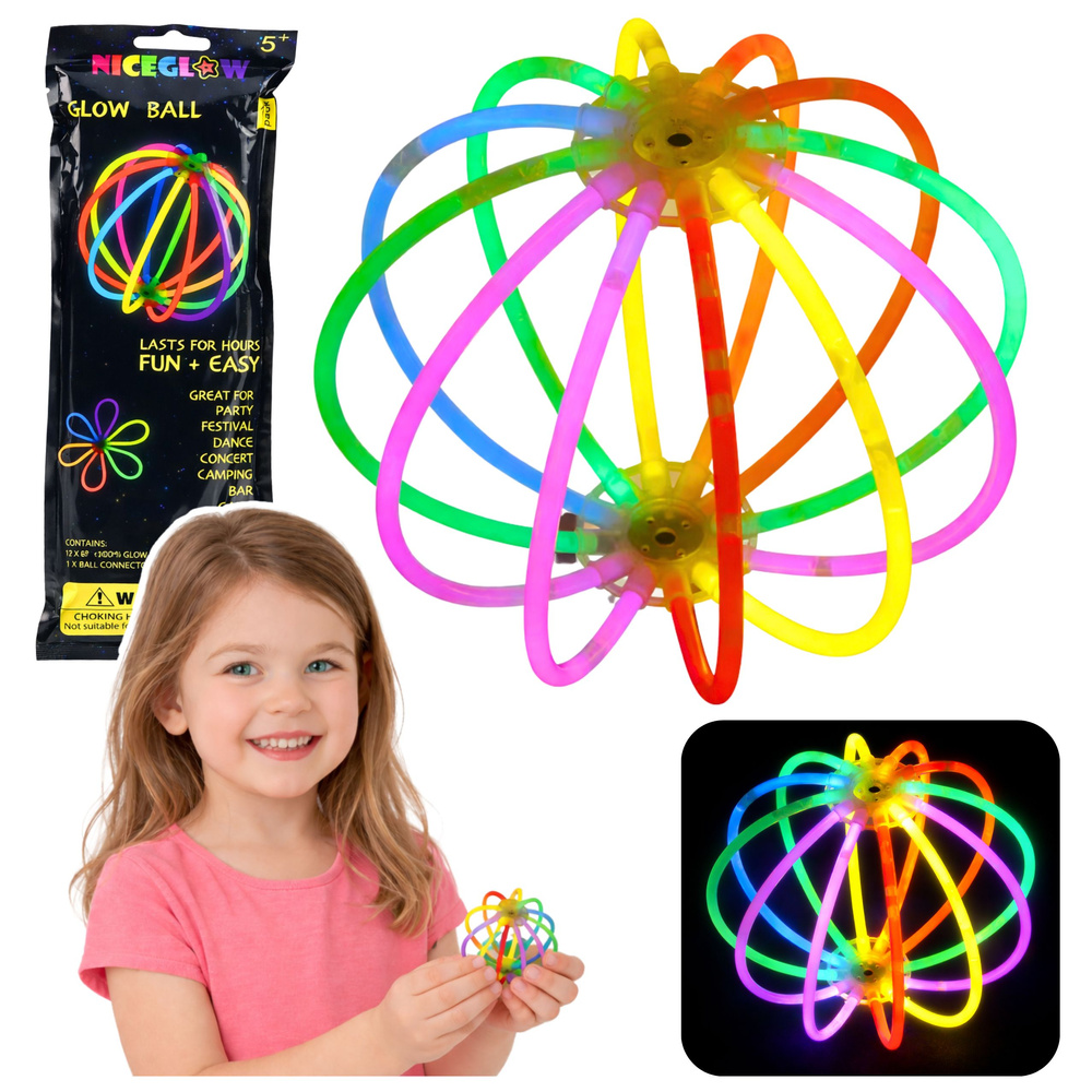 Dvojitý fluorescenčný náramok Glow Stick s motýľom, svietiaci v neónových farbách, 20 cm