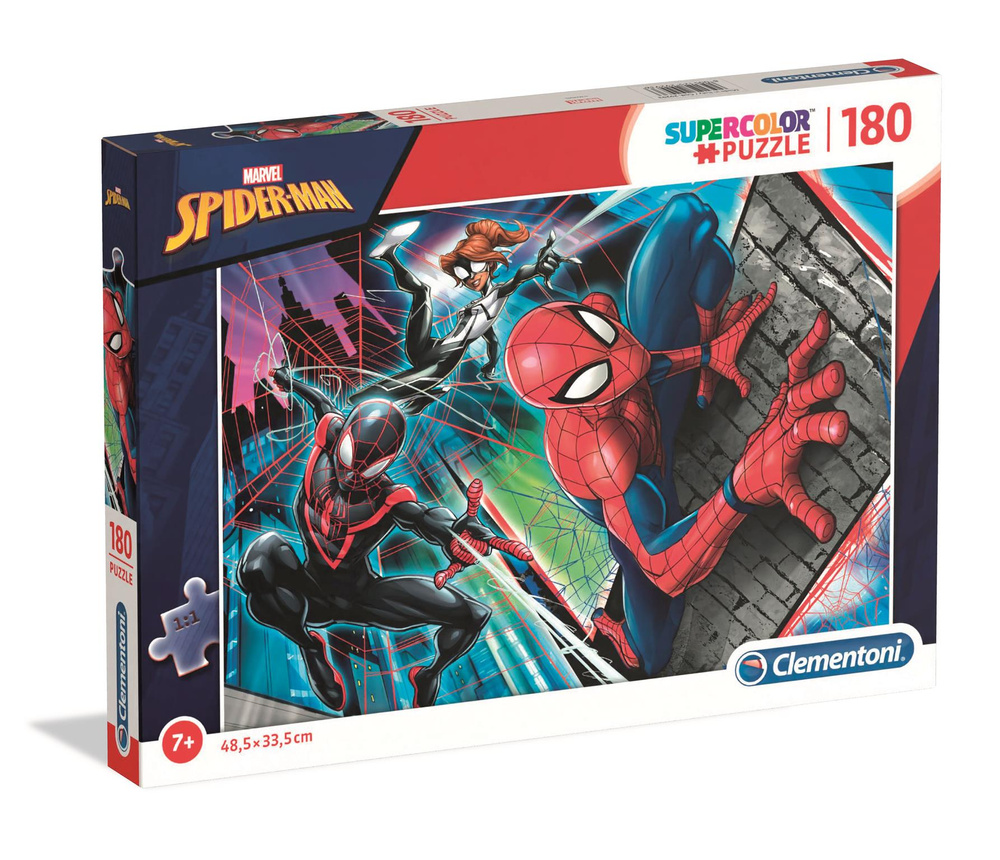 Clementoni Super Color puzzle Marvel Spider-Man 180 dílků 48,5 × 33,5 cm (29293)