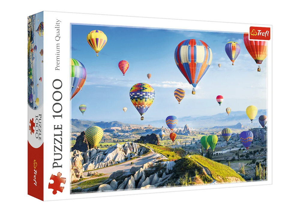 Puzzle 1000 dílů Trefl Puzzle – Výhled na Kappadokii, pro děti nad 12 let — Celkový pohled