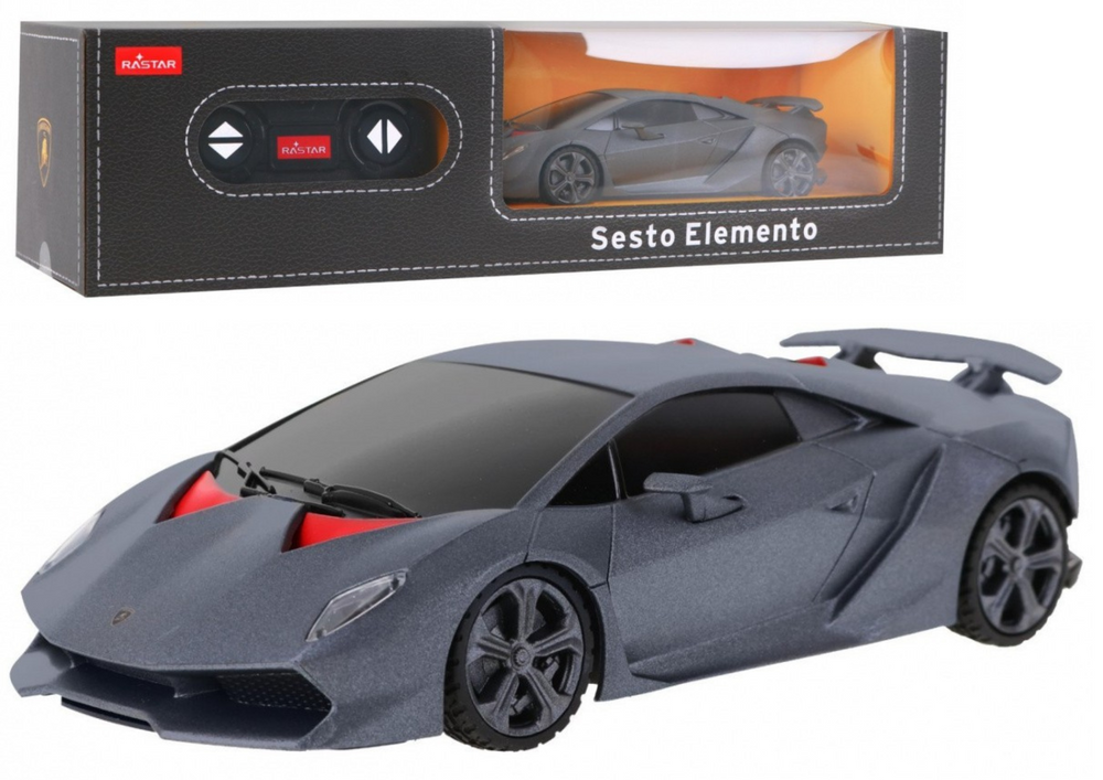 Dálkově ovládané RC auto 1:24 Lamborghini Sesto Elemento Šedé