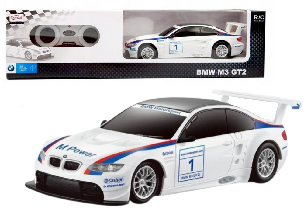 RC Sportovní Auto 1:24 Dálkově Ovládané BMW M3 GT2 Bílé
