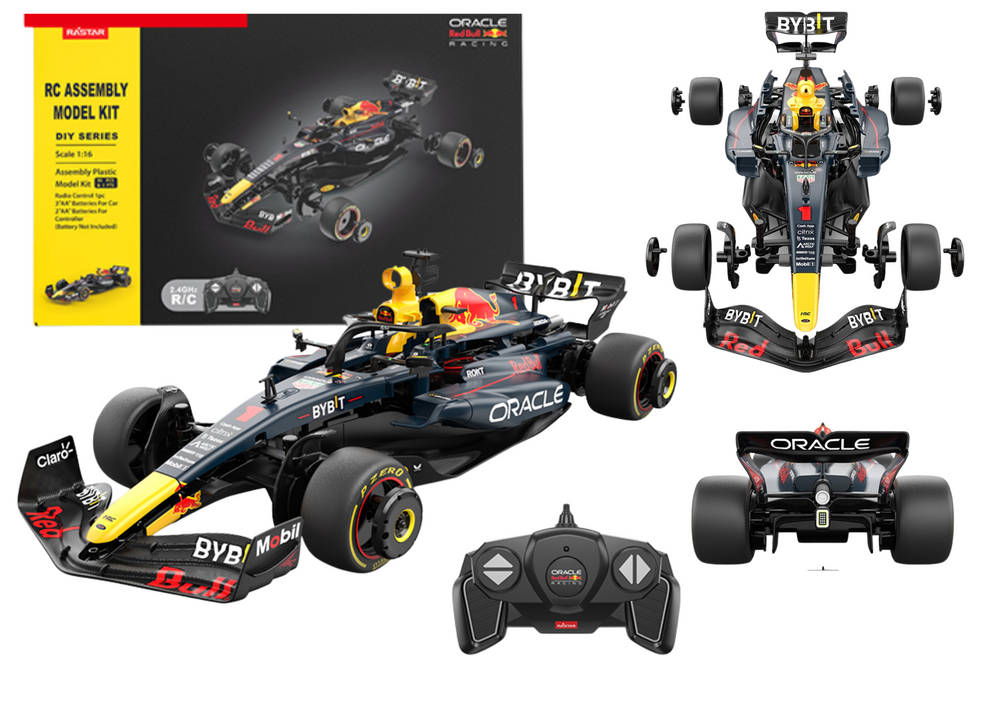 Stavebnice Auto RC Rastar 1:16 Red Bull F1 Modrý