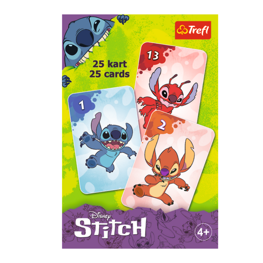 Karetní hra Černý Petr Disney Stitch – Trefl Gry, rozvíjí paměť a soustředění, vhodná pro děti všech věků — Celkový pohled