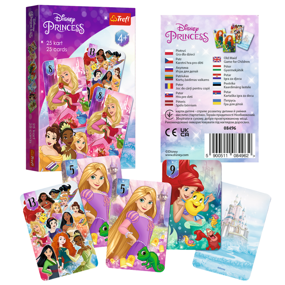 Dětské karty Trefl Gry Piotruška Pan Disney Princezny 08496 — Celkový pohled