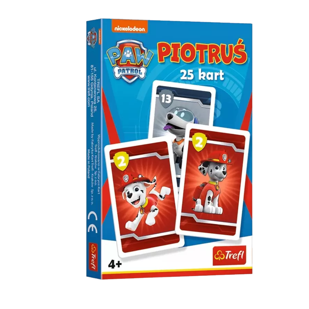 Dětské karty Piotruš Pan Tlapková patrola (Paw Patrol) Trefl Gry — Celkový pohled