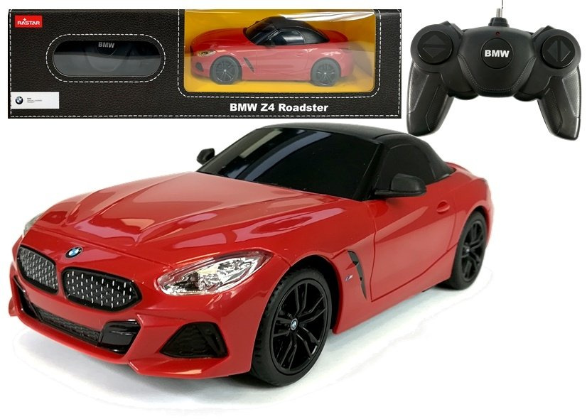 BMW Z4 Roadster Rastar 1:24 na dálkové ovládání, červený — Celkový pohled