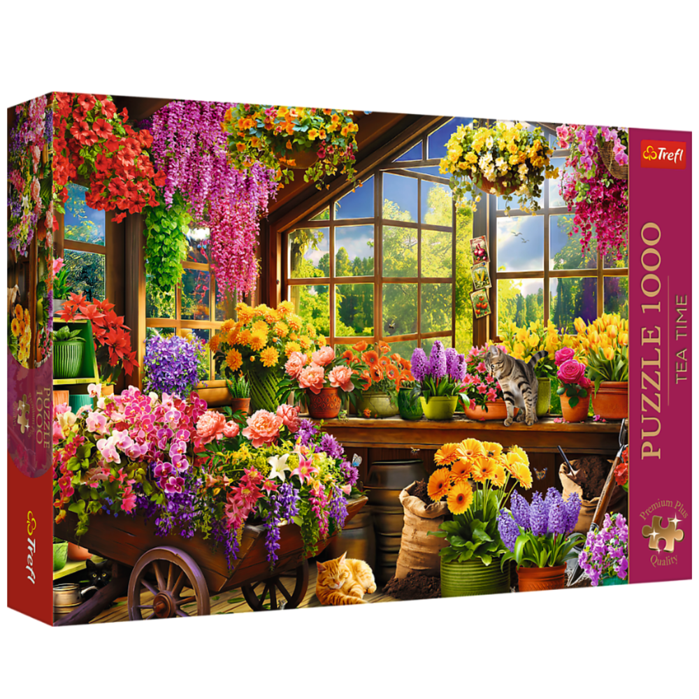 Trefl Premium Plus puzzle 1000 dílků Přípravy na jaro 10840 — Celkový pohled