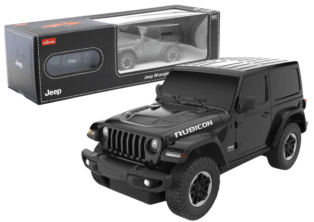 Auto R/C 1:24 Dálkově Ovládaný JEEP Wrangler JL Rubicon Černý