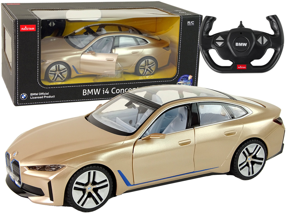 BMW i4 Auto R/C 1:14 Rastar Zlaté