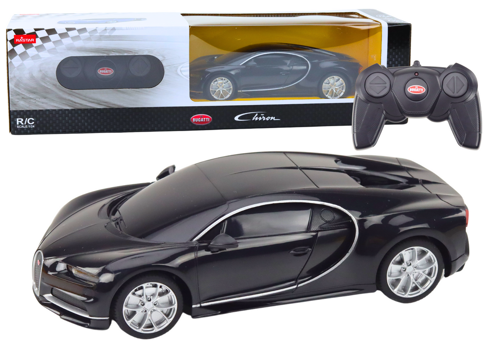 Dálkově ovládané auto RC Bugatti Chiron 1:24 Černý