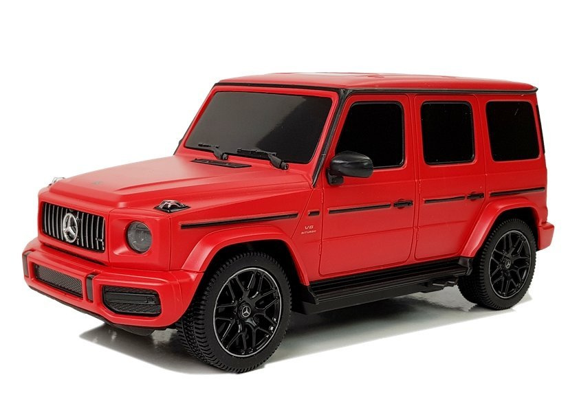 Dálkově ovládaný model MERCEDES AMG G63 1:24 červený 2,4 GHz — pohled 2