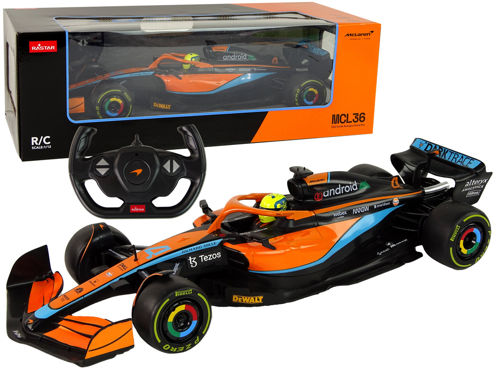 R/C závodní auto McLaren F1 Rastar 1:12 oranžové