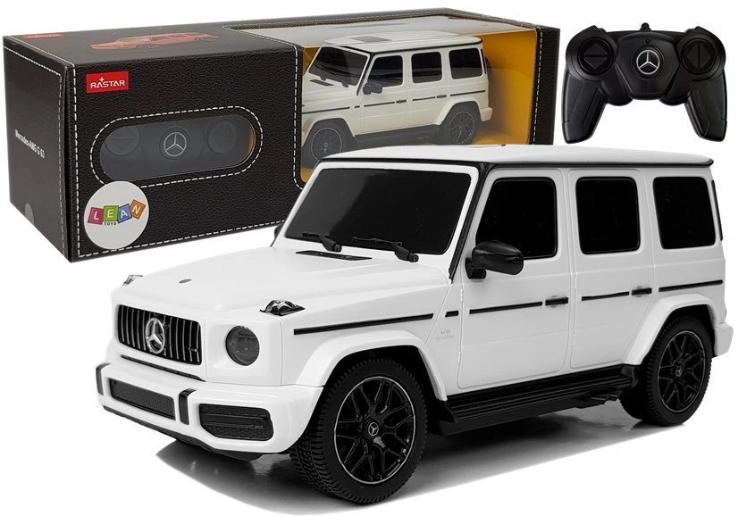 RC auto Mercedes-AMG G63 v mierke 1:24, biele, diaľkové ovládanie 2,4 GHz, rýchlosť do 10 km/h