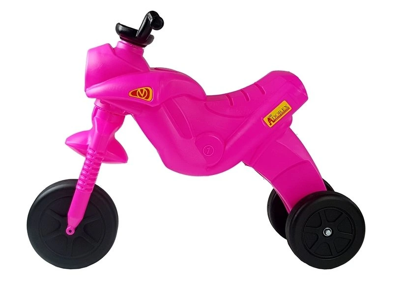 Dětské odrážedlo LEAN Toys Enduro Motorka Růžová 5045 pro děti od 24 měsíců, rozměry 50 x 70 x 30 cm — Detail
