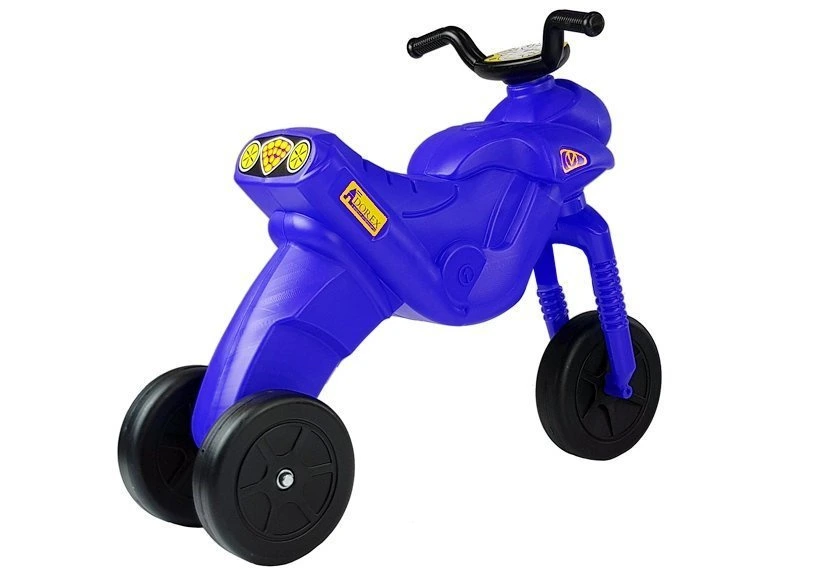 Motorové odrážedlo tříkolové Enduro jezdec modrý 5045 — Detail