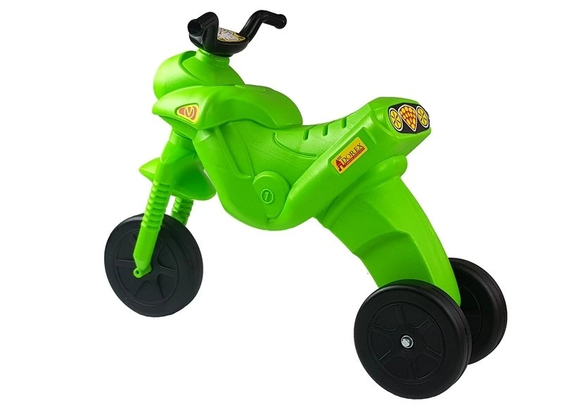 Tříkolové odrážedlo LEAN Toys Enduro zelené 5045 — V provozu