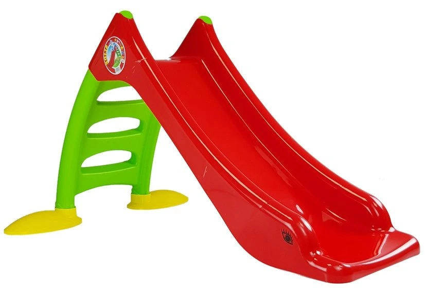 Zahradní Skluzavka s Žebříkem LEAN Toys 75 cm výšky, 110 cm délky, pro děti od 2 let — V provozu