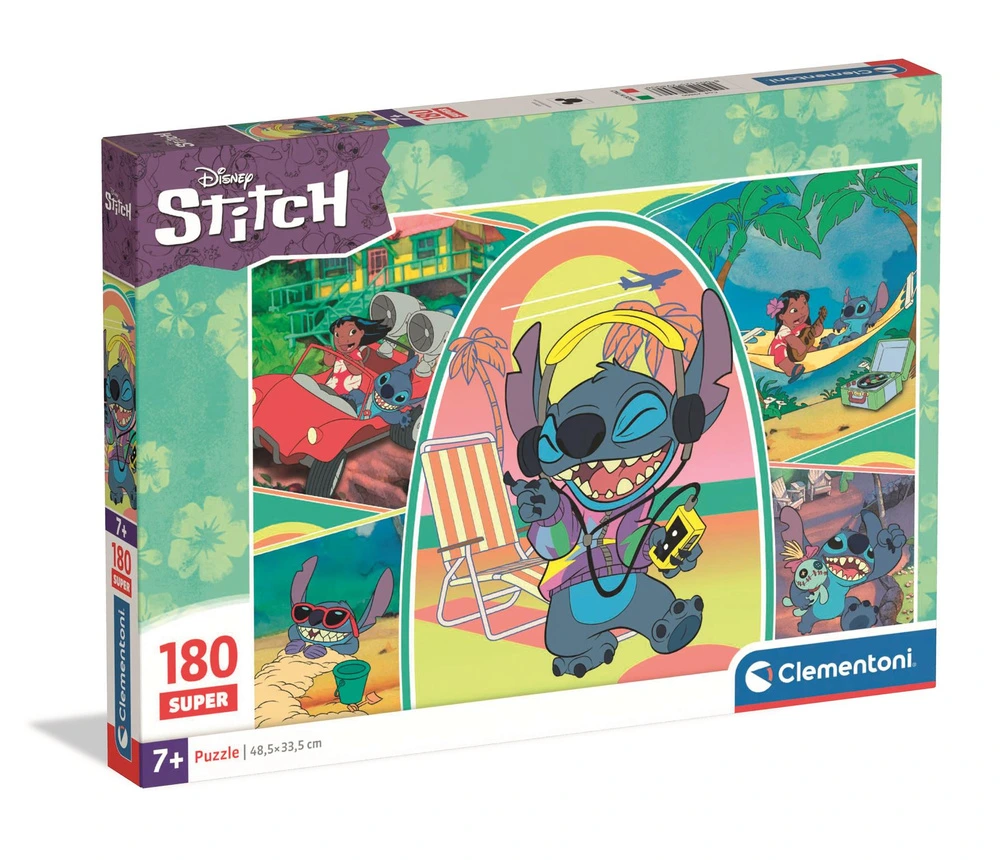 Clementoni Puzzle 180 dílků Disney Stitch 48,5×33,5 cm (29800)