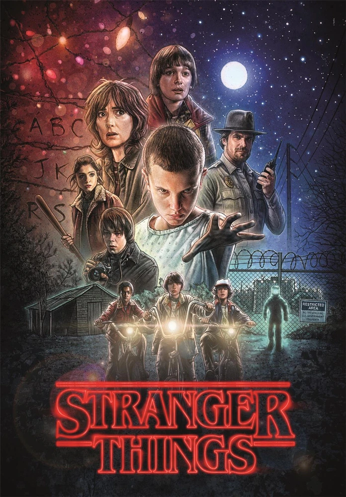 Clementoni Puzzle Stranger Things 1000 dílků, plakát 70×50 cm — Detail