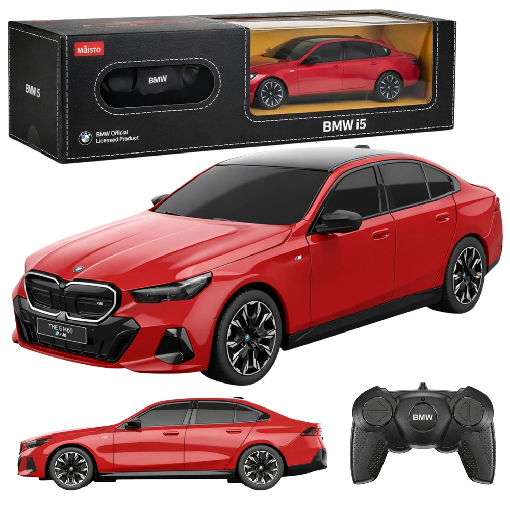 Diaľkovo ovládané RC auto BMW i5 Rastar v mierke 1:24, červené