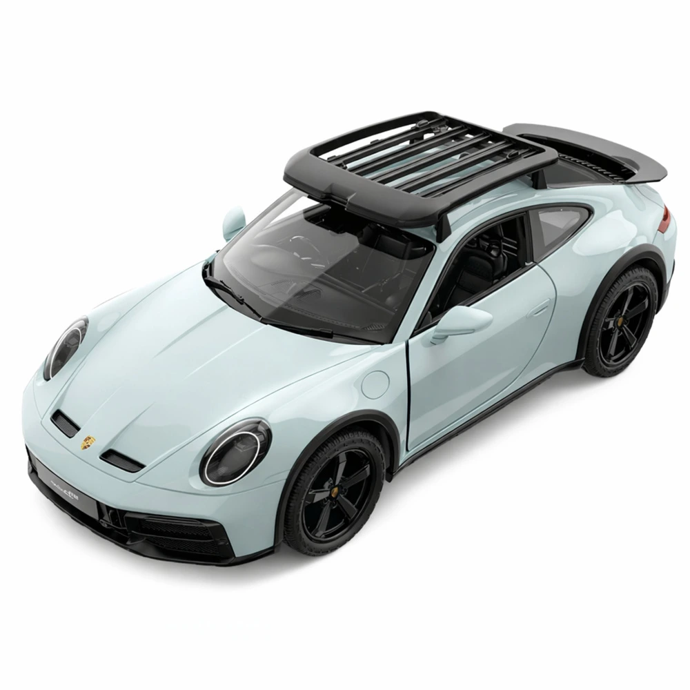 RC auto Porsche 911 Dakar Rastar 1:14, 2,4 GHz, LED, otevírací dveře — Detail LED světla