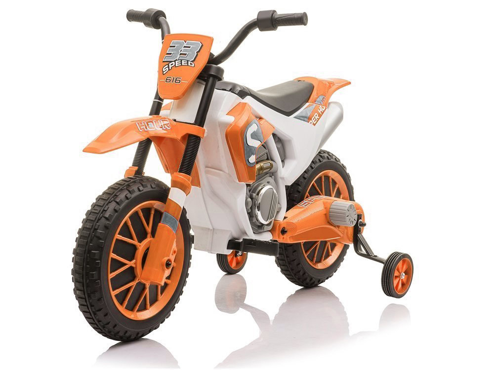 Elektrická motorka LEAN Toys XMX616 oranžová 2x35W 30 kg 4,2-6,4 km/h — Detail vozidla