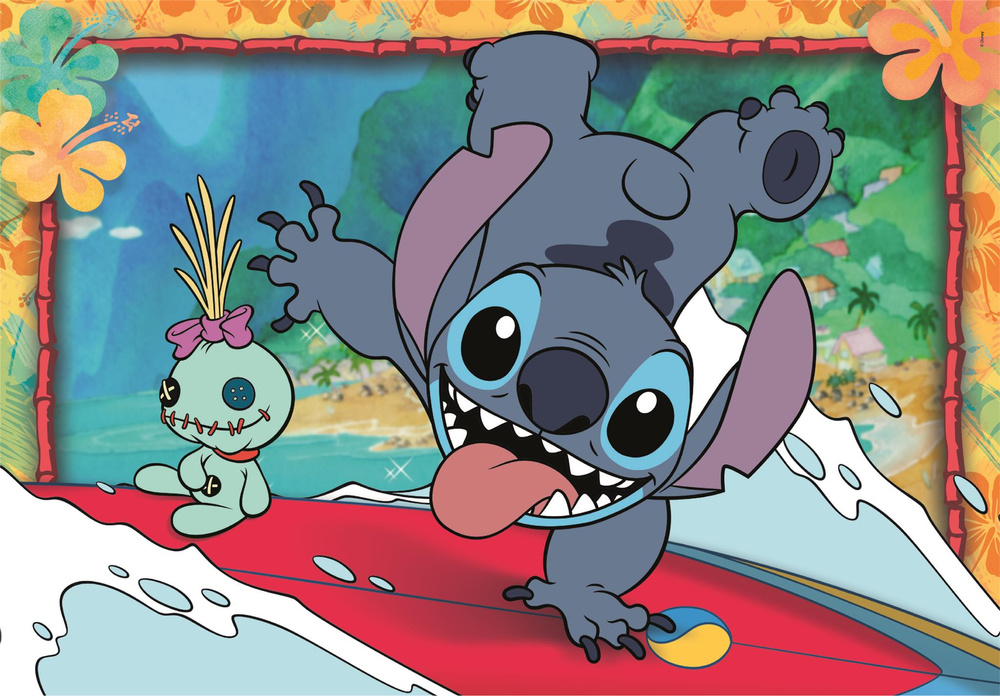 Clementoni Disney Stitch Puzzle Super Color 2×20 dílků — Detail