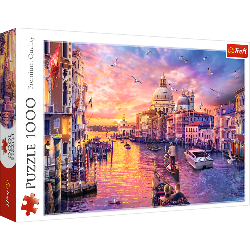 Puzzle Trefl 1000 dílků Kouzla Benátek 10926 — Celkový pohled
