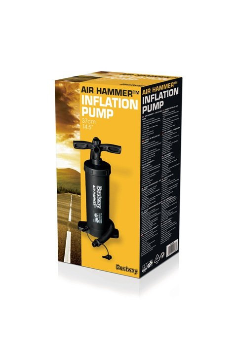 Ruční pístová pumpa Bestway 37 cm — V provozu