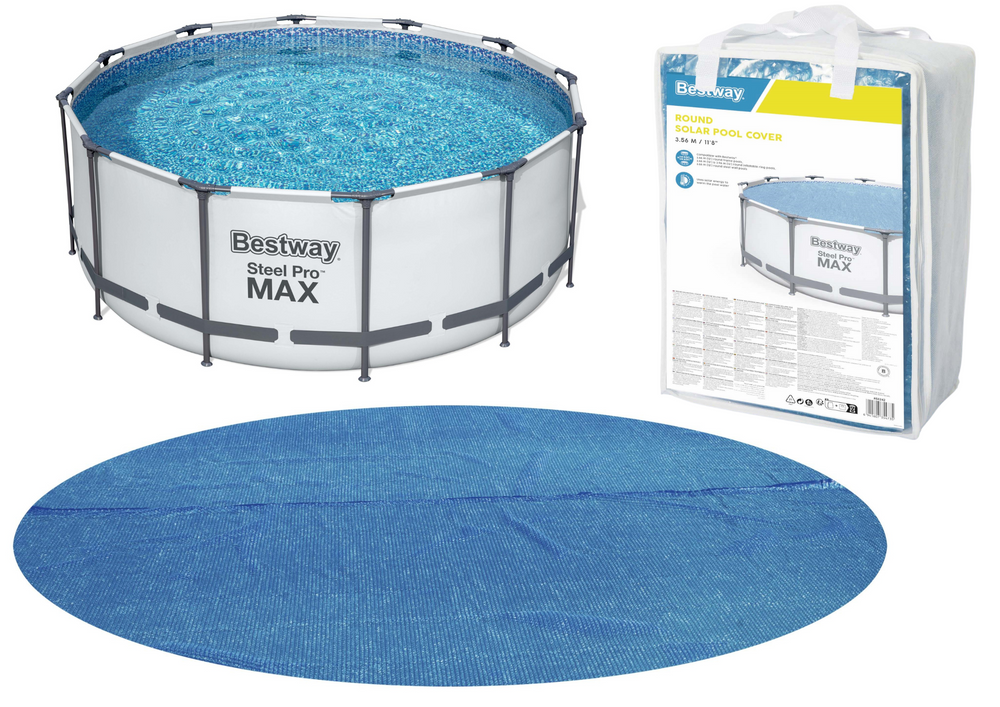 Solární kryt na bazén Bestway pro modely Ø 366 cm — Celkový pohled