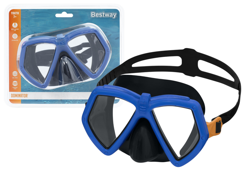 Dětská modrá potápěčská maska Bestway 22040 — Celkový pohled