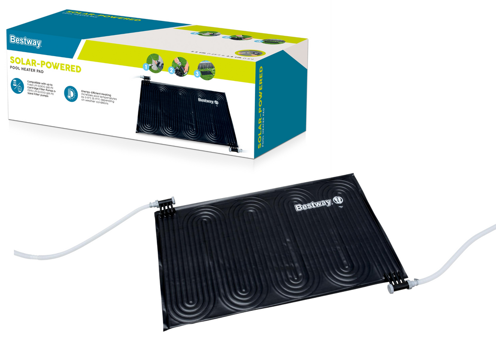 Solárny ohrievací panel Bestway 110 x 171 cm – ohrieva vodu až o 5 °C, ekologické vykurovanie bazénu