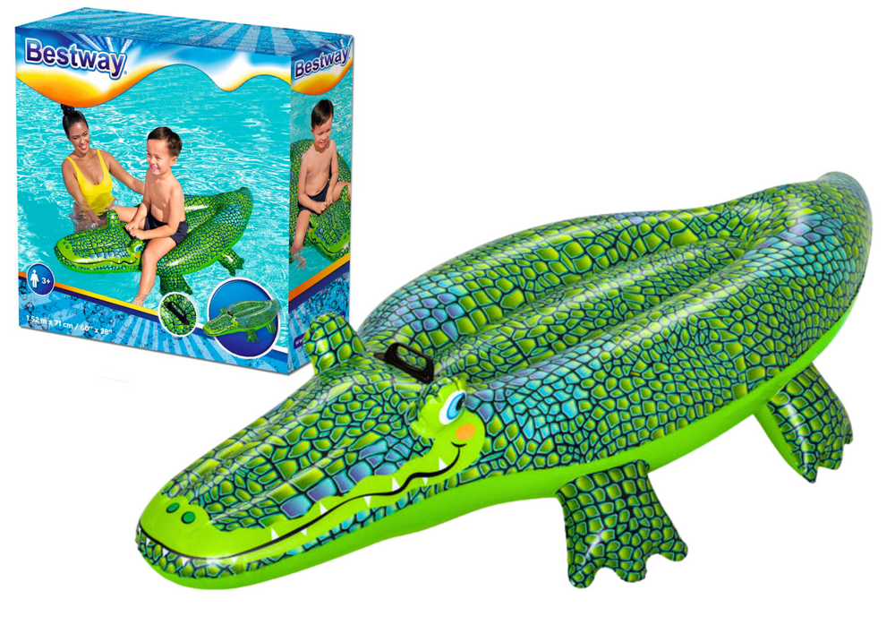 Nafukovací Krokodýl do Vody 152 x 71 cm Bestway - Letné Matrace pre Deti i Dospelých
